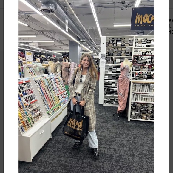 Astr raquel coat  Plaid Double-Breasted Coat - Picture 6 of 16